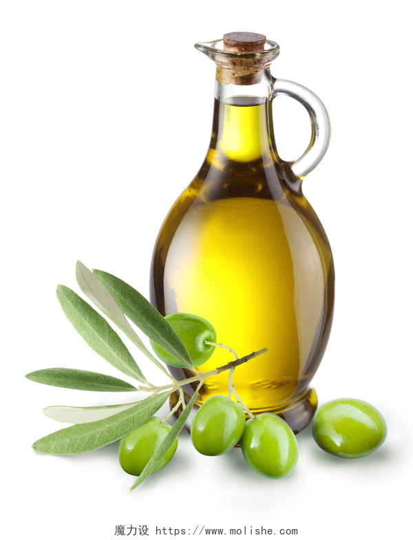 一瓶橄榄油旁边放着橄榄枝分支与橄榄及橄榄油一瓶.